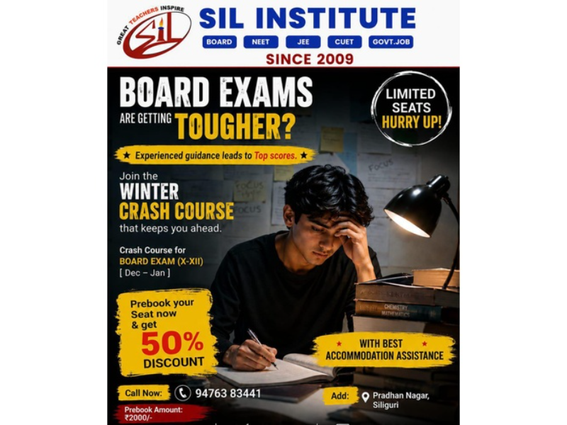 Admission - winter crash course for board exam